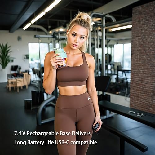 Miniatura 6 de Honitra Licuadora portátil, 27.1 fl oz, licuadora portátil inalámbrica y recargable, con correa desmontable, jugos de frutas y verduras, batidos de