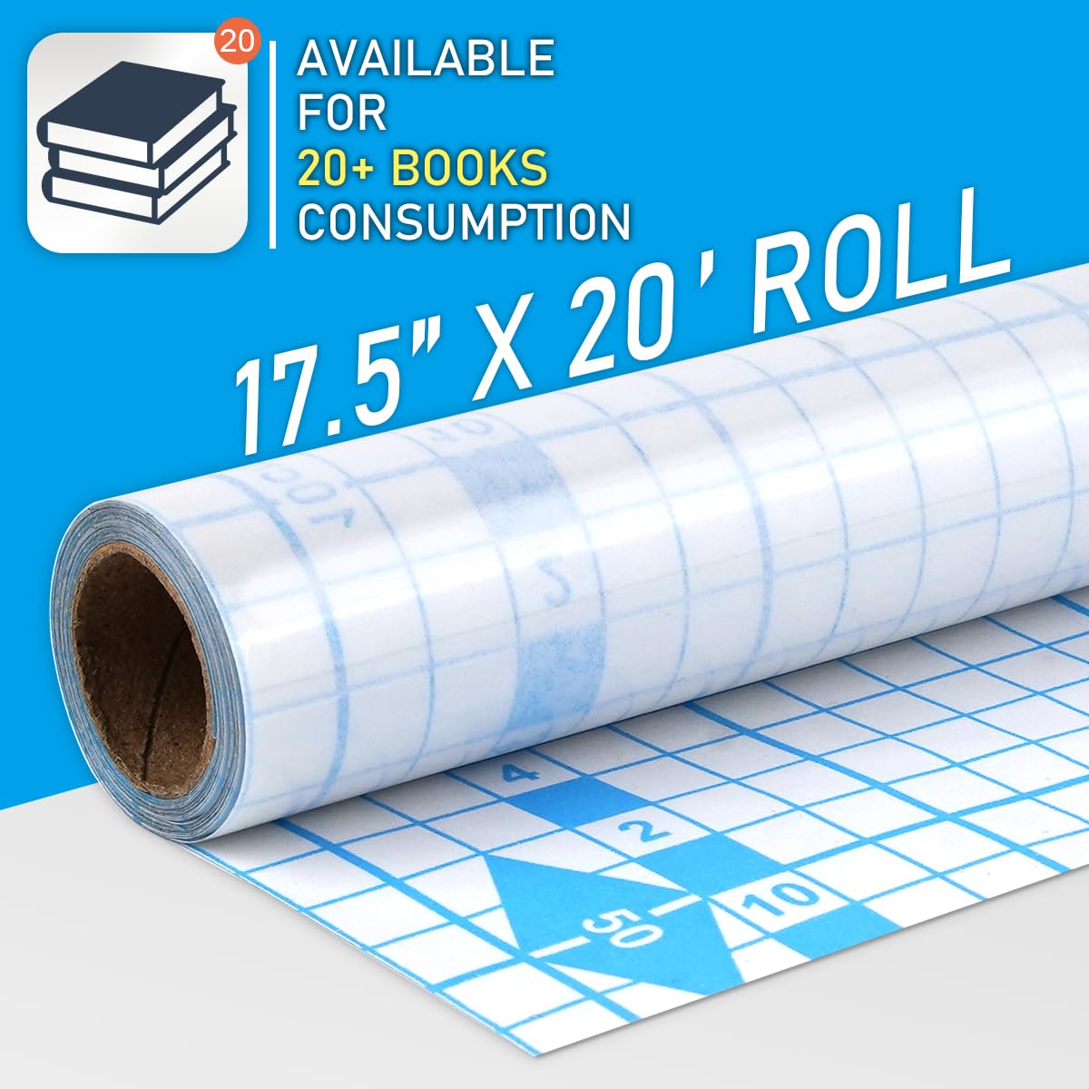 Przezroczysta rolka papieru kontaktowego do książek, 44,5 cm x 6 m, przezroczysta, samoprzylepna okładka na książkę, ochraniacz papieru