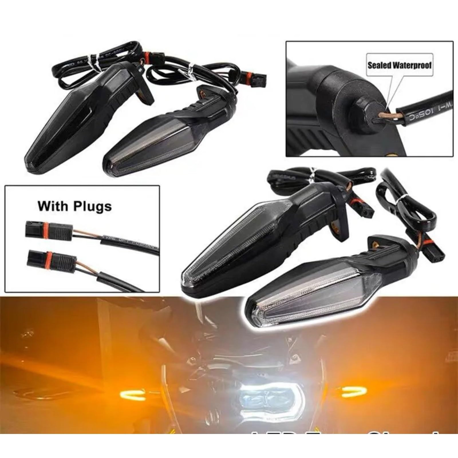 Per R1200GS Per Adventure 2014-2017 2018 Per S1000RR R1200R Per R1200RS 2015-2018 Anteriore Indicatore Di Direzione Posteriore Lampada(4pcs)
