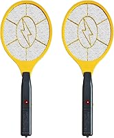 TRIDOK 2 Pack 3000V Electric Fly Swatter Racket - Handheld Bug Zapper for Indoor Outdoor Mosquito Killer