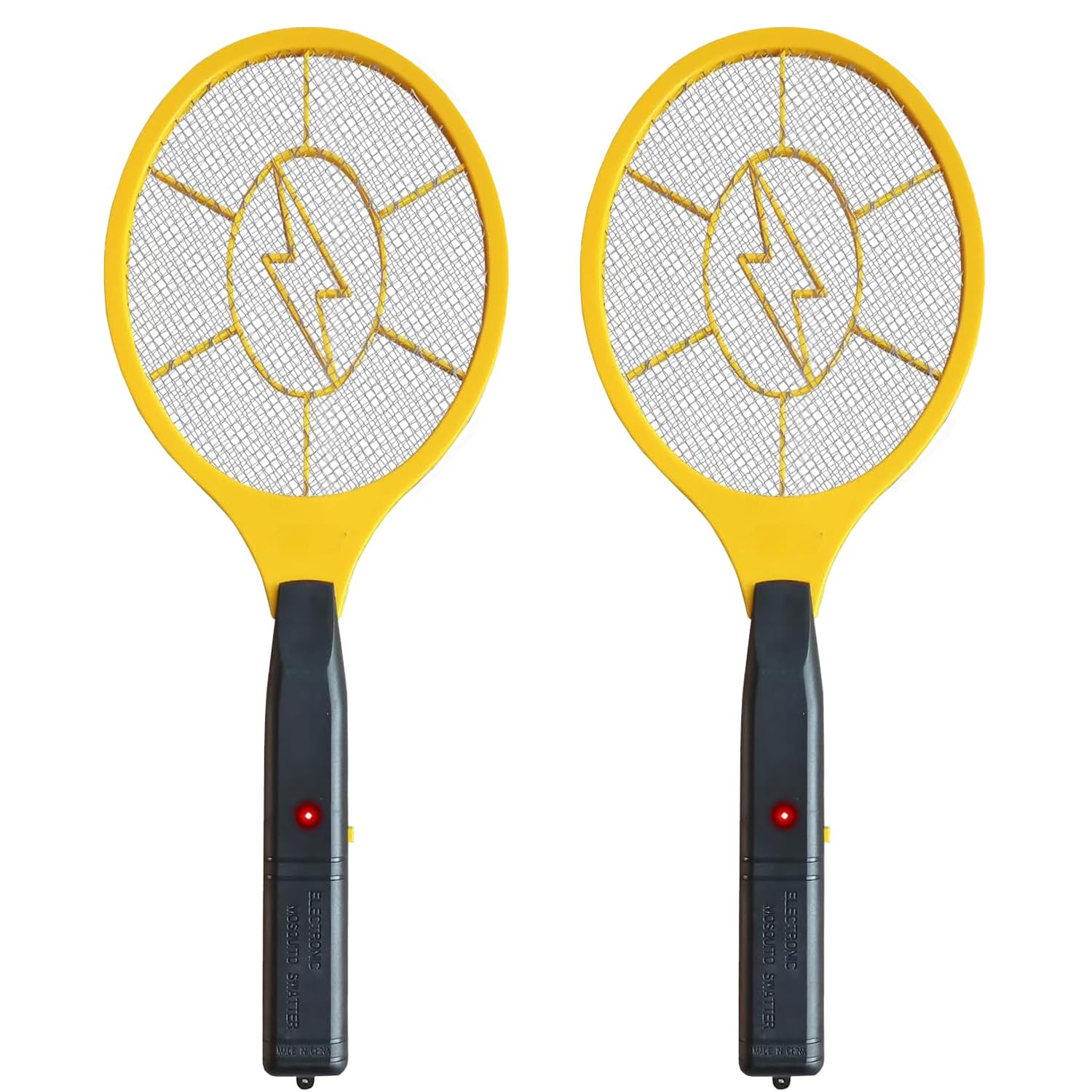 Photo 1 of 2 Pack Electric Fly Swatter, Bug Zapper Racket for Indoor Pest Control, Handheld Insect Killer Bat Battery Powered Electric Mosquito Swatter for Outdoor and Home
