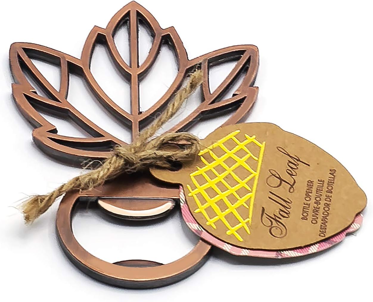 Leaf Bottle Opener Bridal Shower Fall Autumn Wedding Favor, Pack of 20