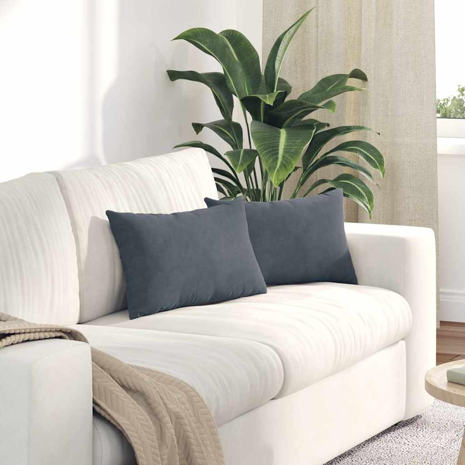 Coussins en velours côtelé Gecheer pour embellir le salon et la chambre