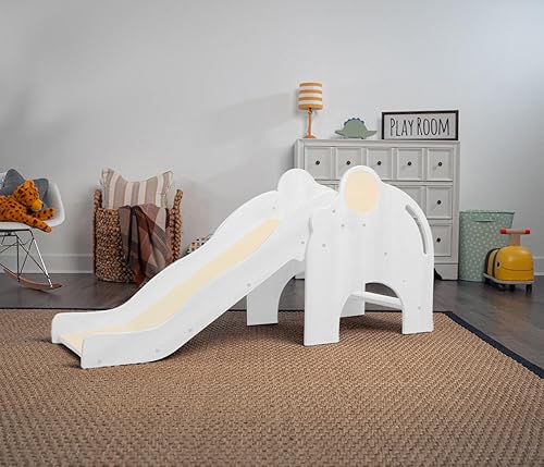 Miniatura 6 de Avenlur Nima - Tobogán interior con forma de elefante Montessori Waldorf, seguro, resistente y confiable, espacio de juego interior perfecto para