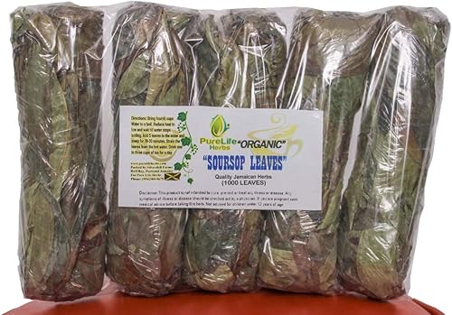 1000 hojas de guanábana orgánicas