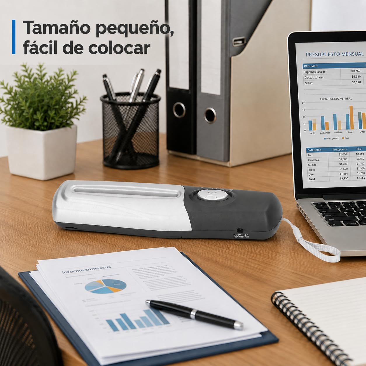 Trituradora de Papel Eléctrica Portátil Mini USB, Destructora eléctrica de Documentos y Papel para Oficina, Escuela y Casa, 4mm