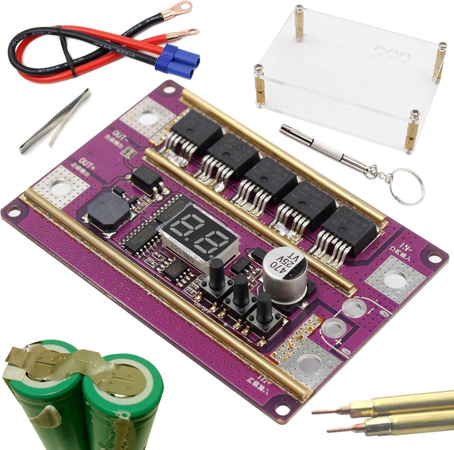 Battery Spot Welder Controller Portable DIY Spot Welder Machine Kit