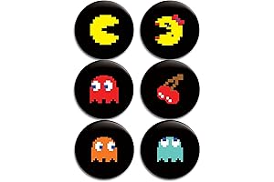 Pac-Man Buttons/Badges/Pins Set