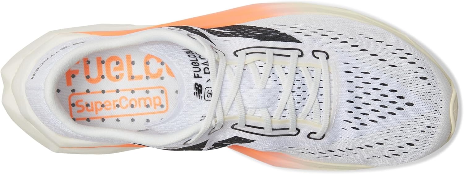 New Balance Men's FuelCell Supercomp Pacer V2 Sneaker 14 Hot Mango/Angora/White image 2 of 7 B0D3VGNZKN