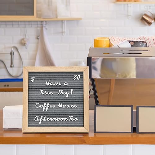 Miniatura 5 de Letras cursivas para tableros de letras de fieltro, 348 piezas, incluyendo letras, números y símbolos para tableros de mensajes de plástico