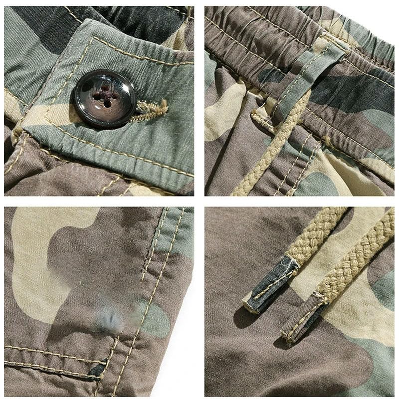 Bermudas de algodón para hombre, estilo táctico, transpirables, estilo casual