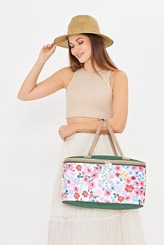Superbag 22 Litre Piknik/kamp  antas  Sepeti. Termal Termos  anta SICAK-SO UK KORUMA SA LAR Flower