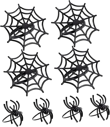 8 unids de Halloween servilleta hebilla de Halloween telaraña servilleta redonda de Halloween servilleta titulares de Halloween suministros fiesta disponible en Yaxa Mexico