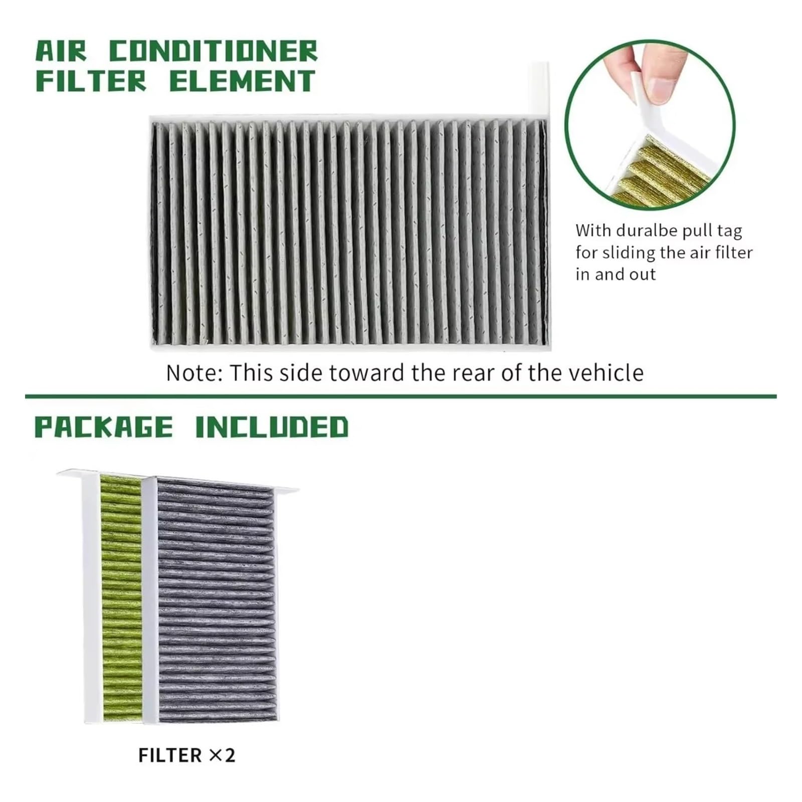 Filtre D'habitacle De Voiture avec Climatisation Au Charbon Actif Adapté pour Te&SLA 3 Y Automobile Apporter Filtres Air