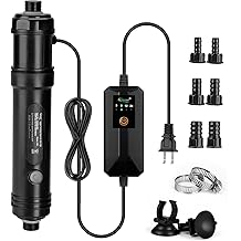 hygger 9W Aquarium U-V Light with Timer, 360&deg; Protective Shield Clean Light for Crystal Clear Green Water, Submersible Fish Tank Cleaner for 60&ndash;100 Gallon Freshwater &amp; Saltwater Aquariums