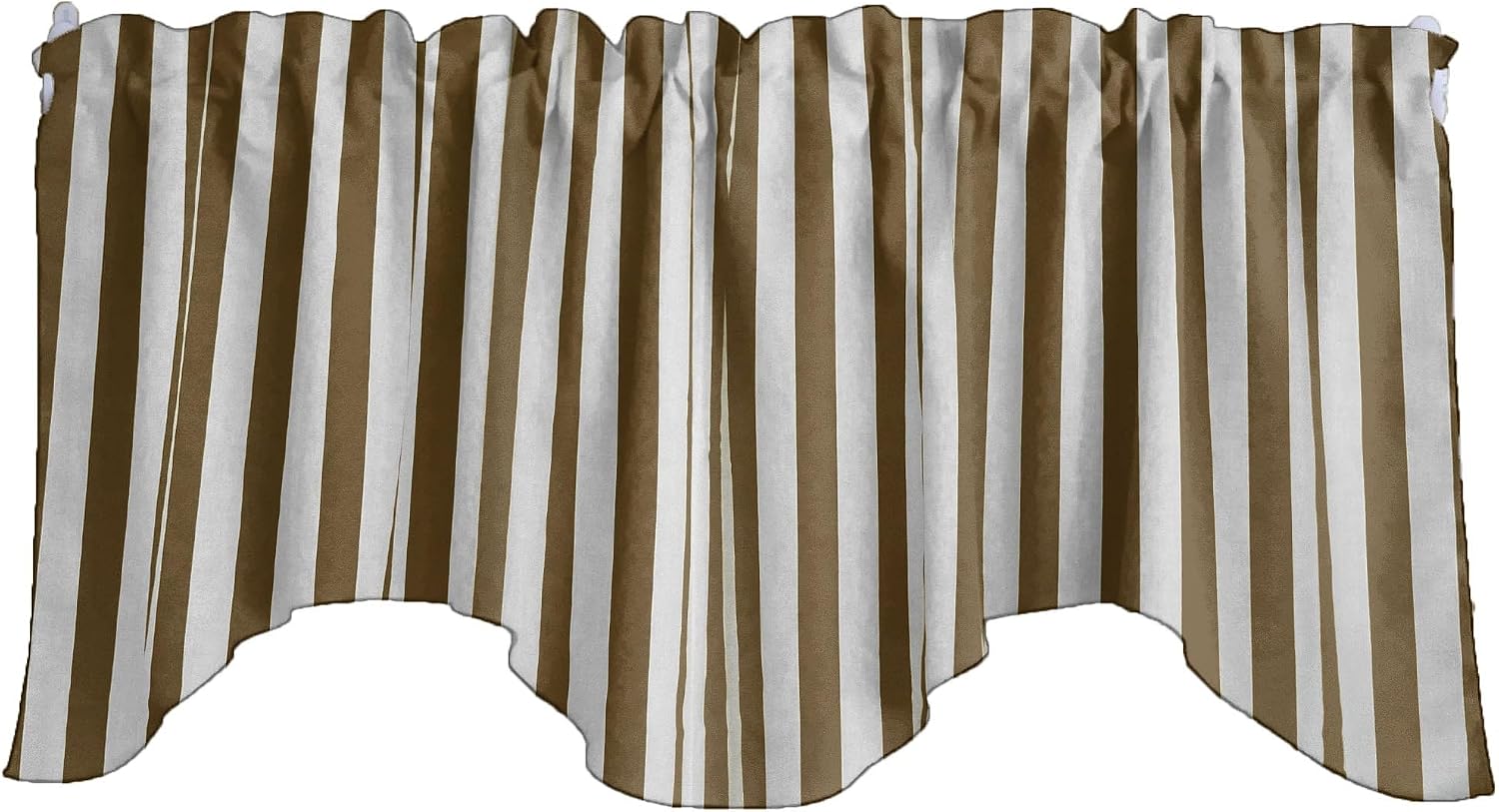 lovemyfabric Light Weight Cotton Decorative 1 Inch Wide Stripes Print Café Tier Curtains Window Treatment/Window Décor (Tier Curtains 27" Wide / 36" Tall, Green)