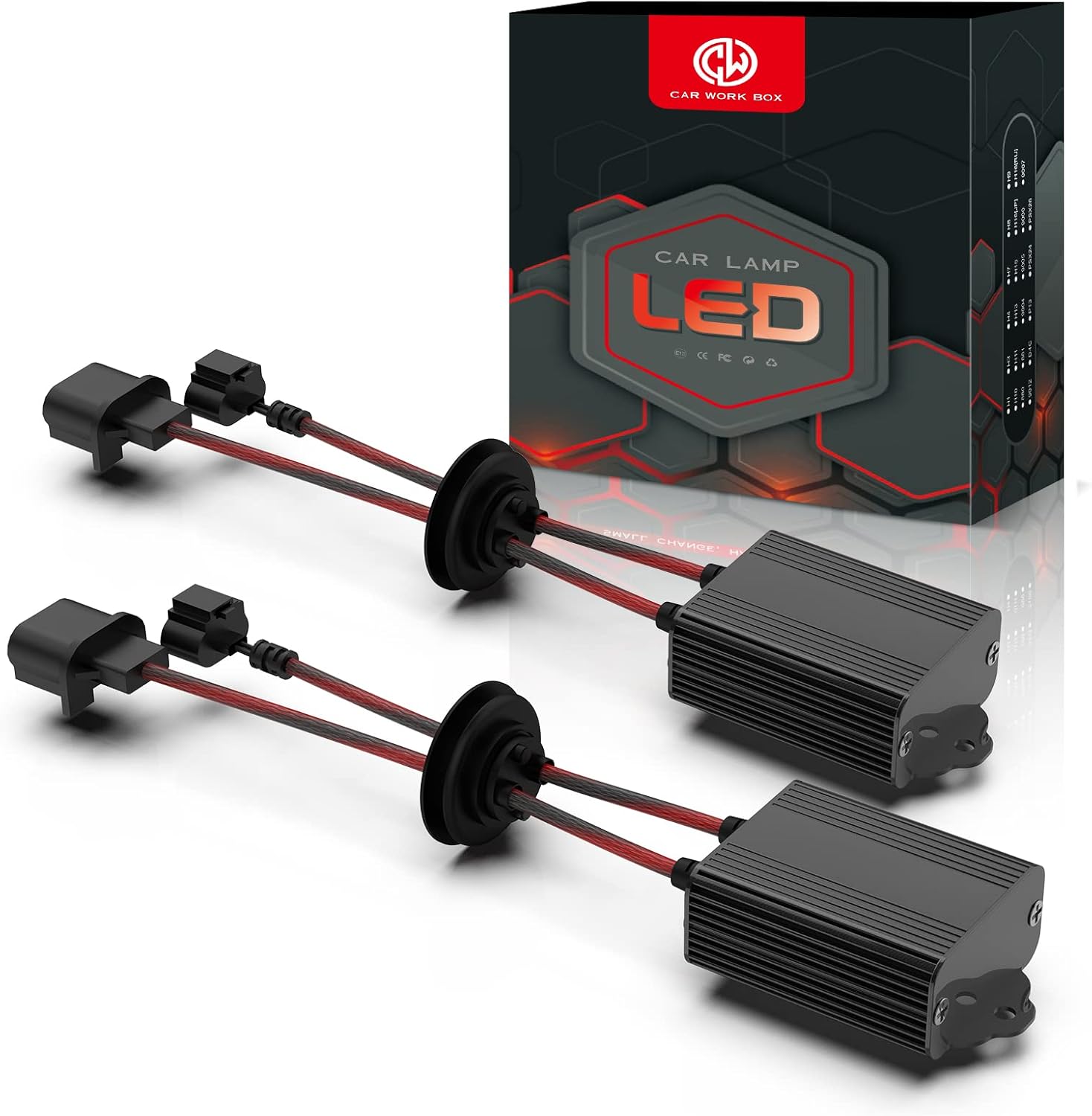 Car Work Box H13 9008 LED Headlight Decoder Canbus Resistor Anti