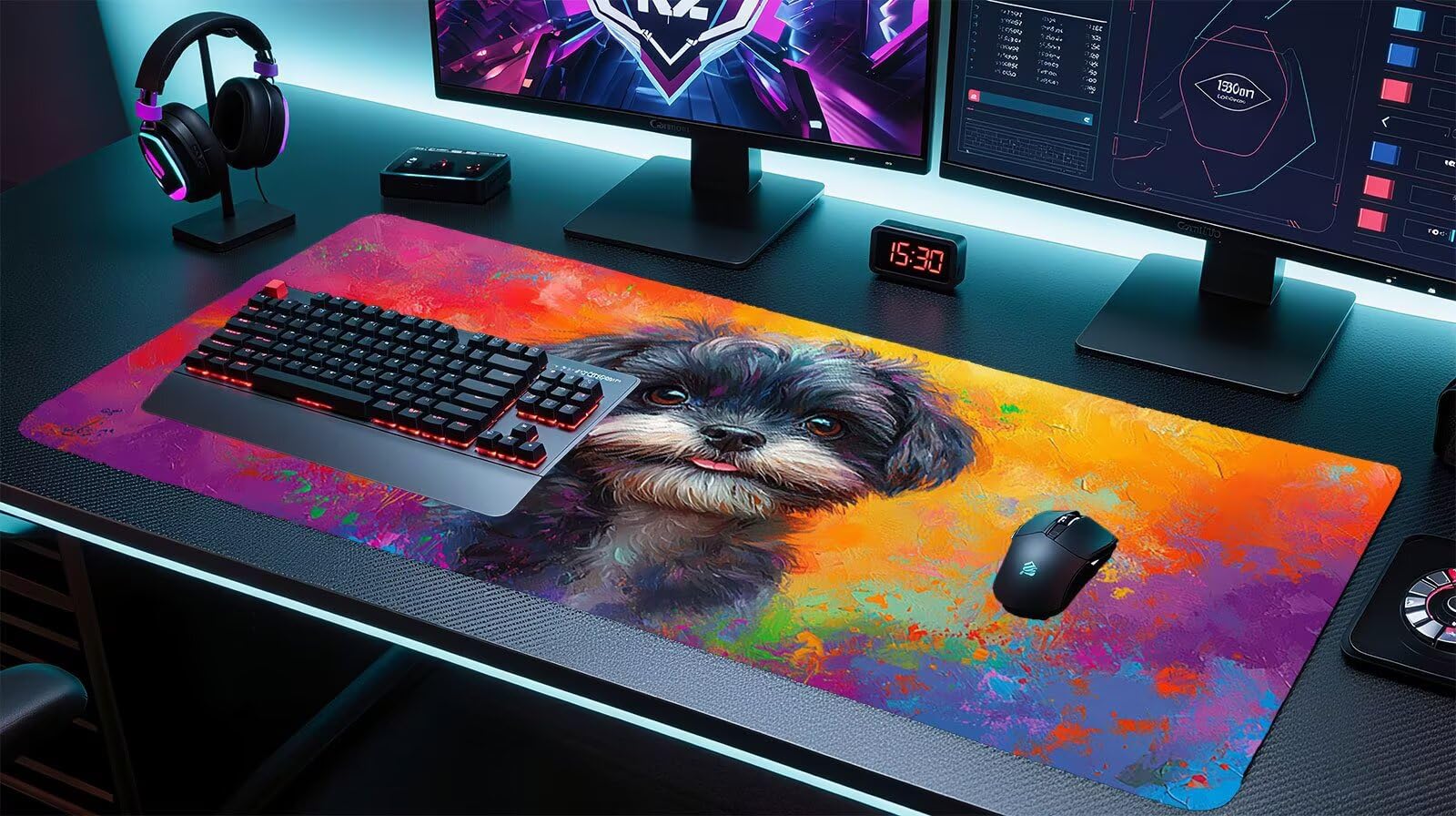 Podkładka pod mysz XXL 1200x600 mm kolorowa podkładka pod mysz dla graczy duża podkładka pod mysz biurową akcesoria dla psów z antypoślizgową podstawą wodoodporna podkładka pod mysz podkład, do nauki