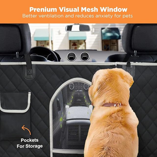 Foto 5 de 6 de PetsN'all Funda Duradera para Asiento de Coche para Perro Impermeable, Proteccion para Coches Silla Trasera