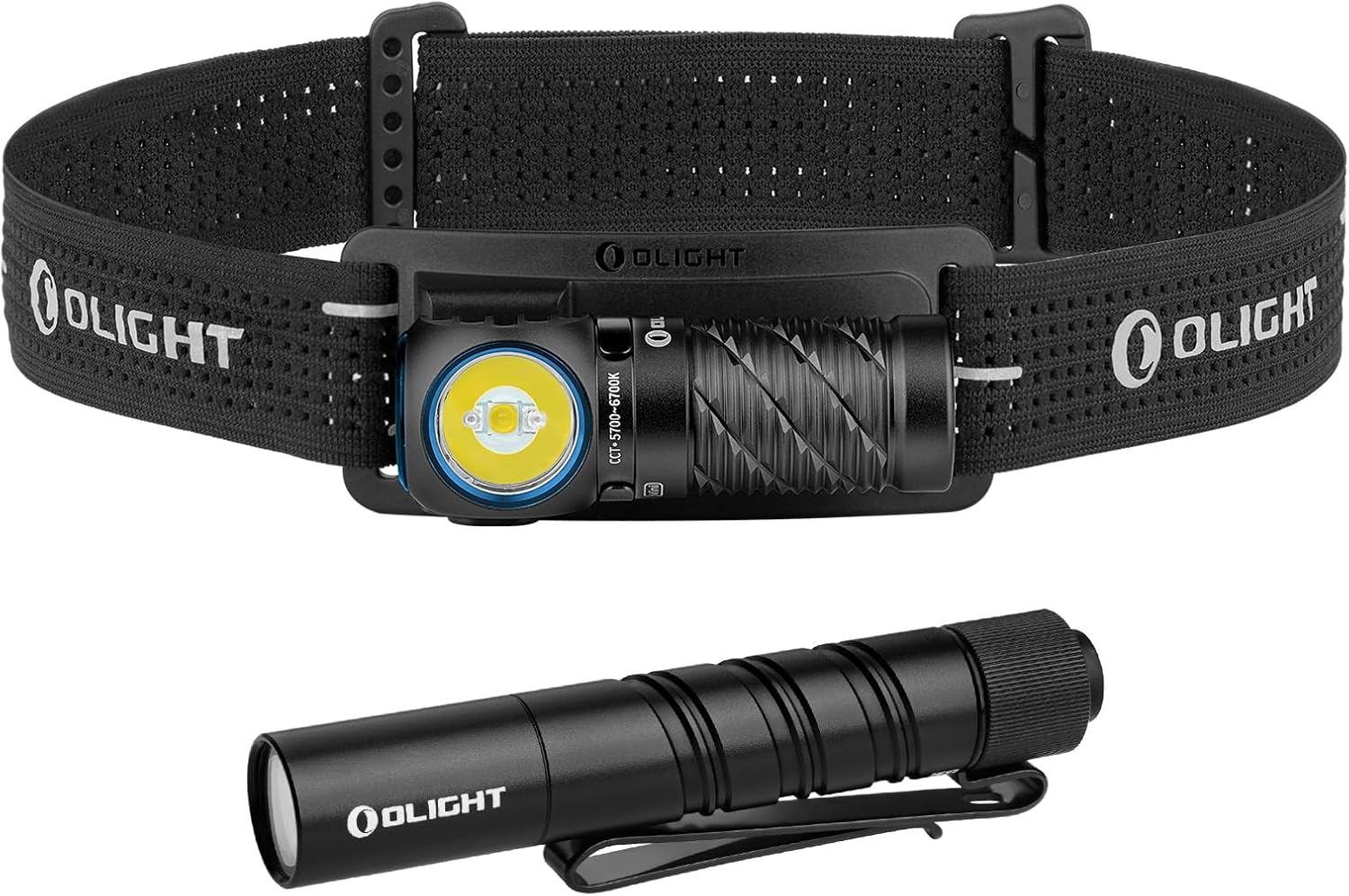 OLIGHT Perun 3 Mini Rechargeable Headlamp Flashlight Bundle I3T 2 EOS Pocket EDC Flashlight