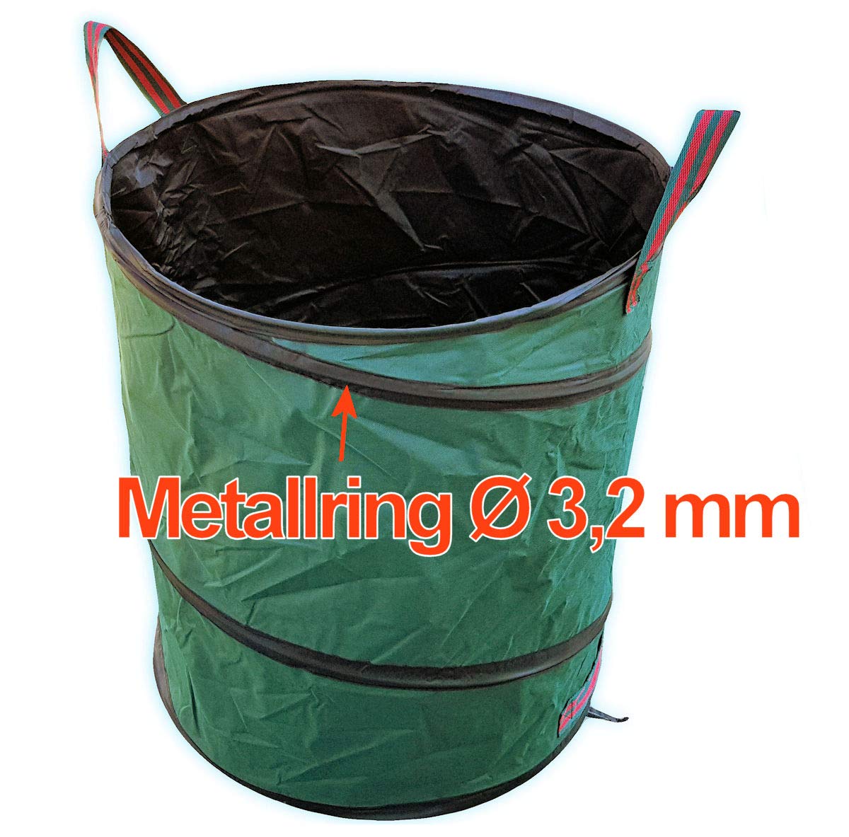 4 x 140 Ltr. PopUp Gartenabfallsack Polyester Oxford 600D Gartensack in Premium Qualität - robust und faltbar