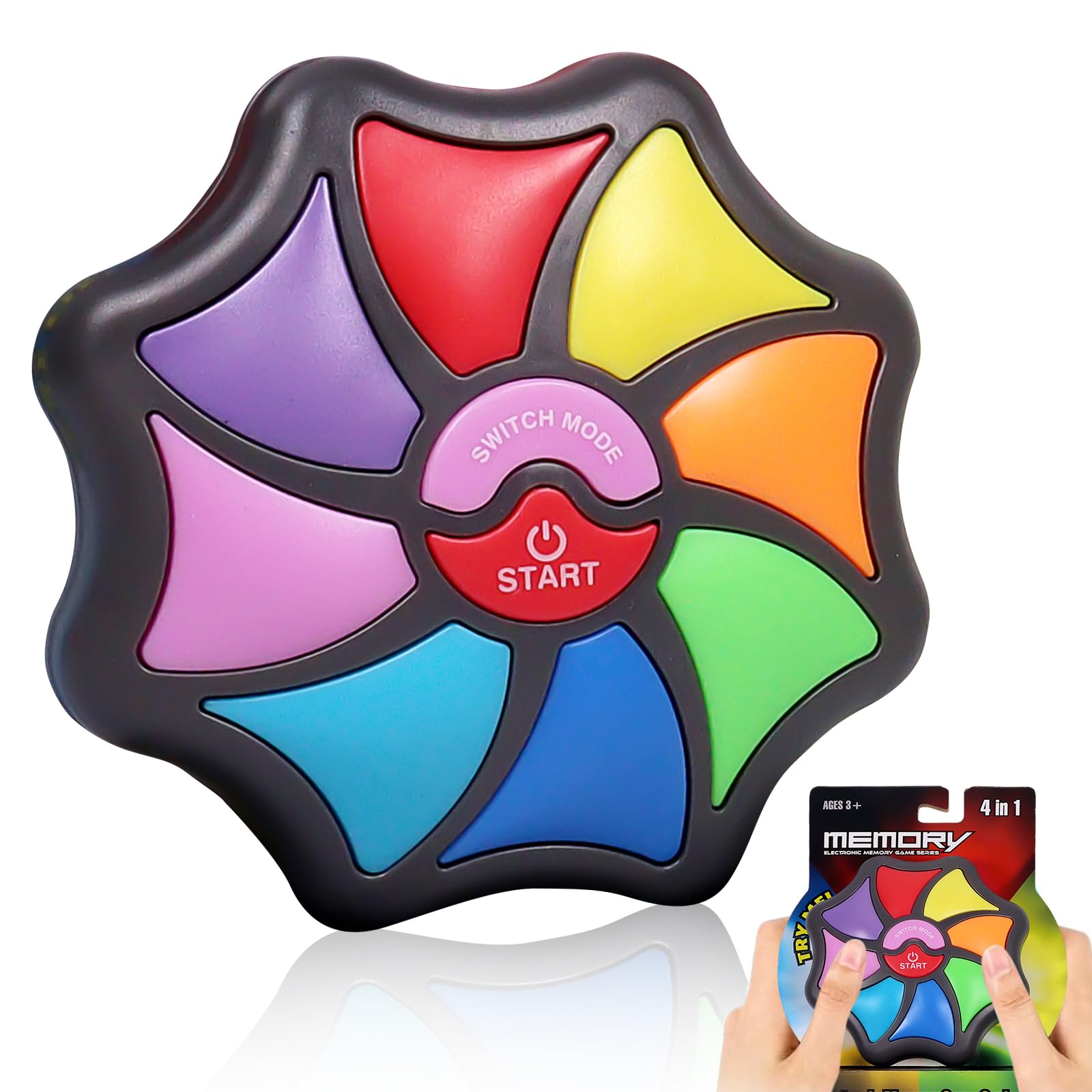 Gioco di memoria per bambini, gioco di memoria elettronico, giochi di allenamento della memoria, gioco con luci e rumori, giochi educativi per bambini, ragazzi, ragazze, regalo
