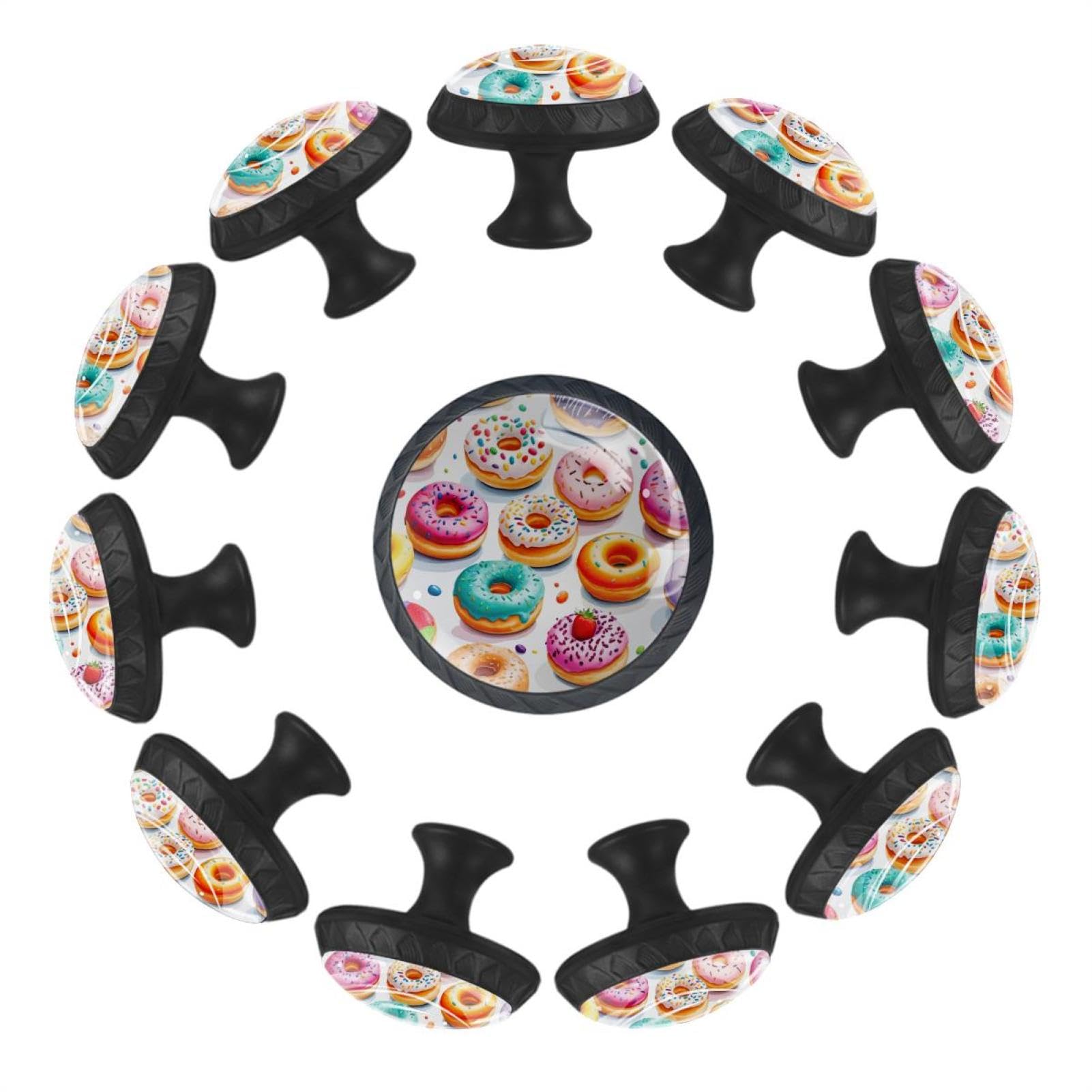 Boutons de meuble design donuts en verre pour sublimer votre cuisine et votre chambre