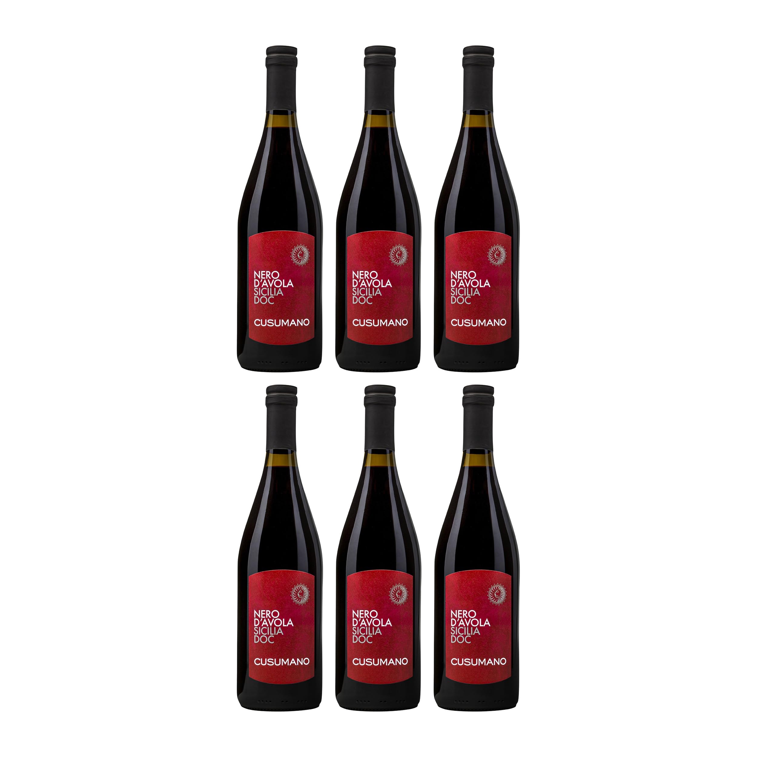 Cusumano Nero d'Avola Sicilia DOC Rotwein Rot trocken Italien inkl. FeinWert E-Book (6 x 0.75 l)