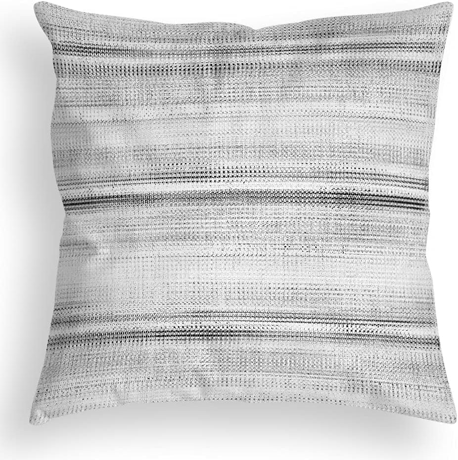 OA OATHENE Black and White Throw Pillows Abstract Gray Decorative Boho Throw Pillow Covers 20x20 Inch Modern Geometric Pillowcases Ombre Velvet for Couch Bed Bedroom Sofa.