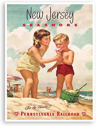 Miniatura 1 de Póster de viaje de Nueva Jersey XR3880 (12 x 16)