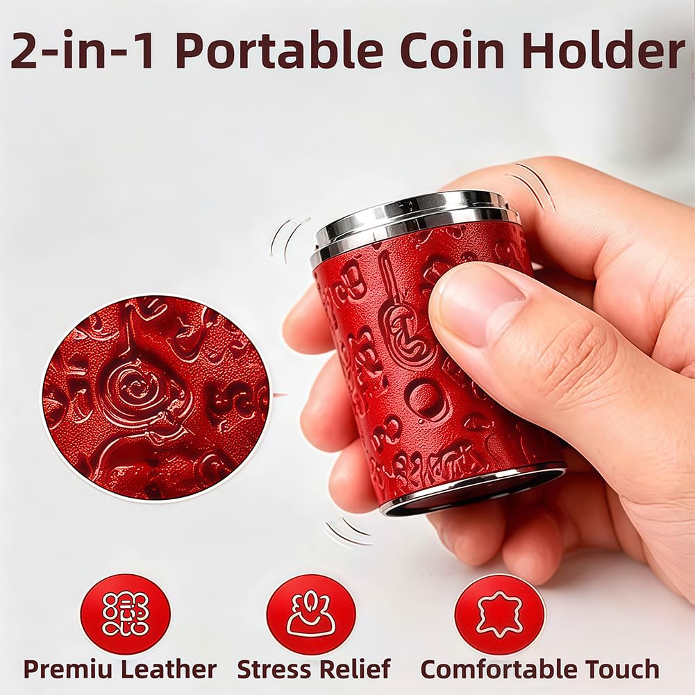 Portamonete Chiave Portamonete Mini Custodia Rigida Zip Portatile