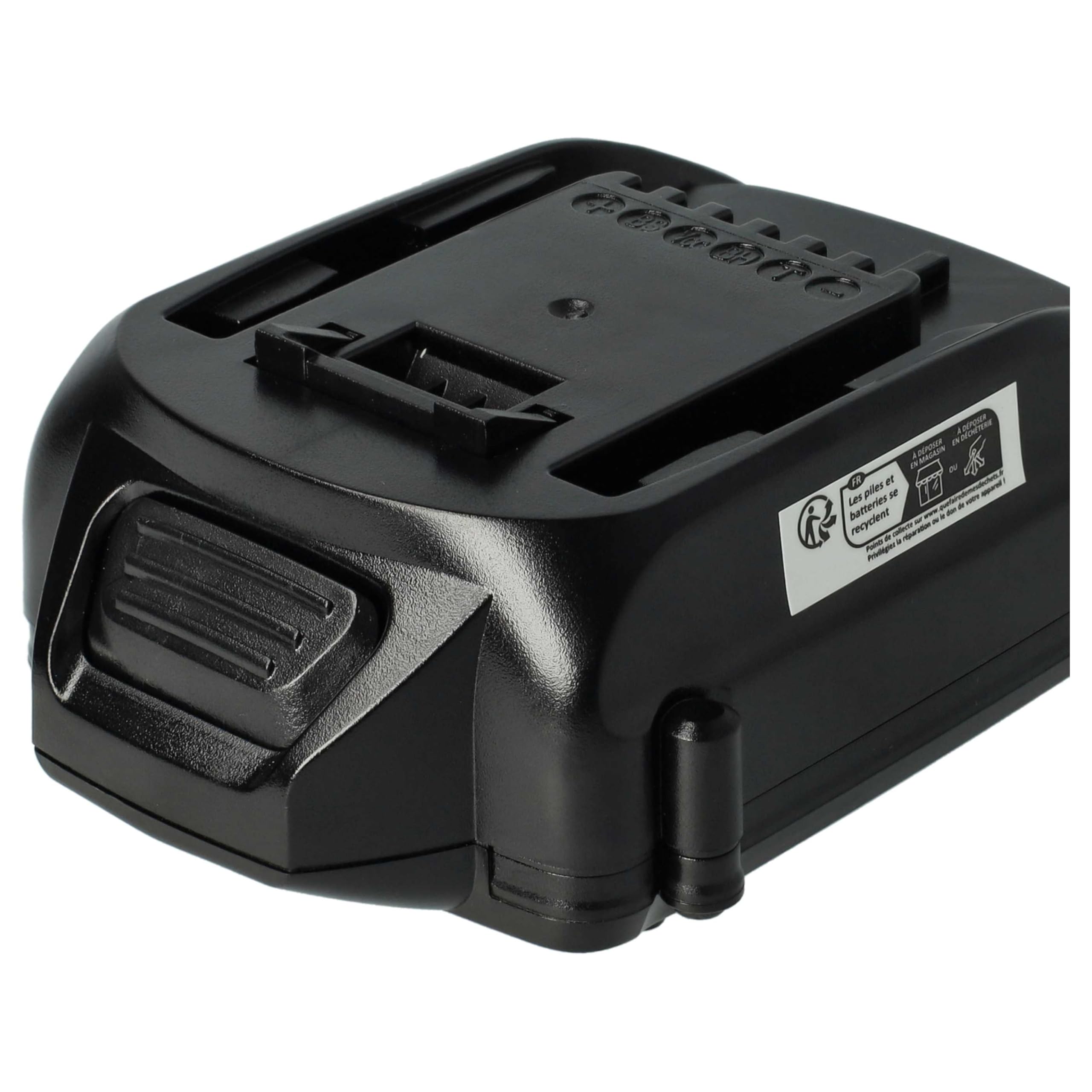 vhbw 2x batteria compatibile con DeltaFox Grizzly 2040, 2020, 80001147, 80001146 utensile elettrico (2000 mAh, Li-Ion, 18 V)