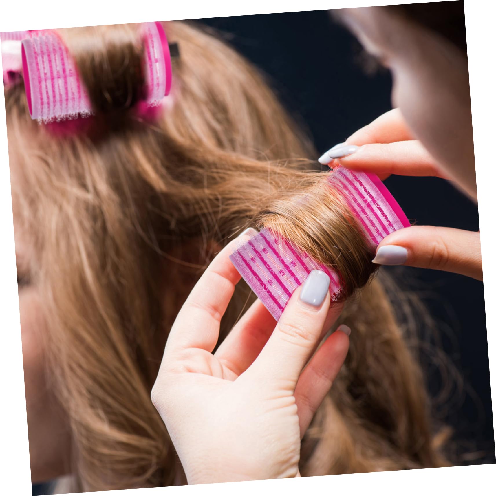 SHERCHPRY 3Pcs Hair Roller Tools Self Grip Curlers for Long and Hair Durable Hairdressing Accessories Easy to Use for DIY for Salons