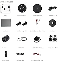 Vista 9 de Fluance RT81 Elite Tocadiscos de vinilo de alta fidelidad (Blanco) con Ai41 Powered 5" altavoces de estantería estéreo (bambú suerte), lápiz