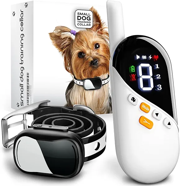 Extra Small Size Dog Shock Collar for Training Small Dogs 5-15lbs with Remote - Waterproof and 1000 Ft Range