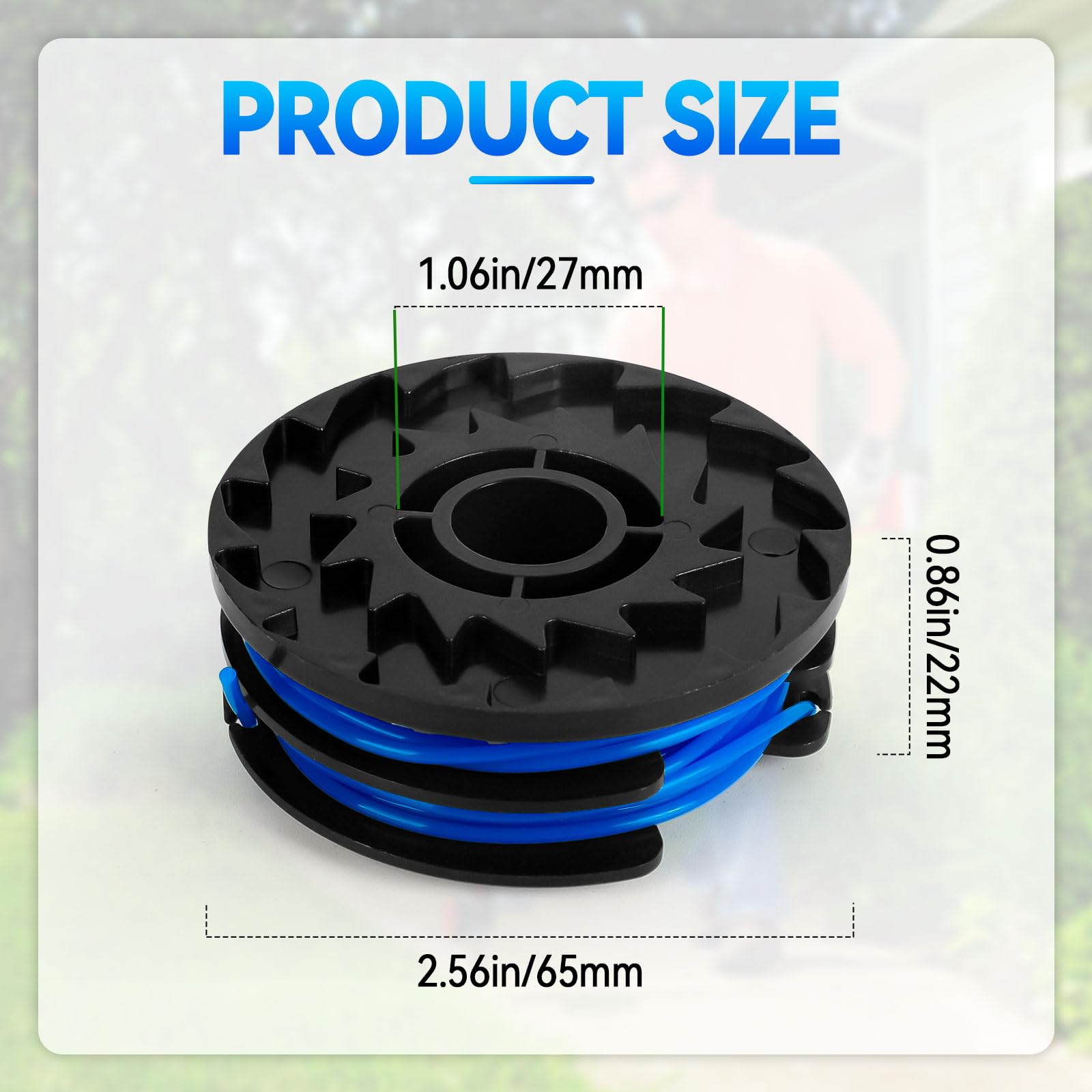 dcvbny 88512 String Trimmer Spool Dual Line 0.065