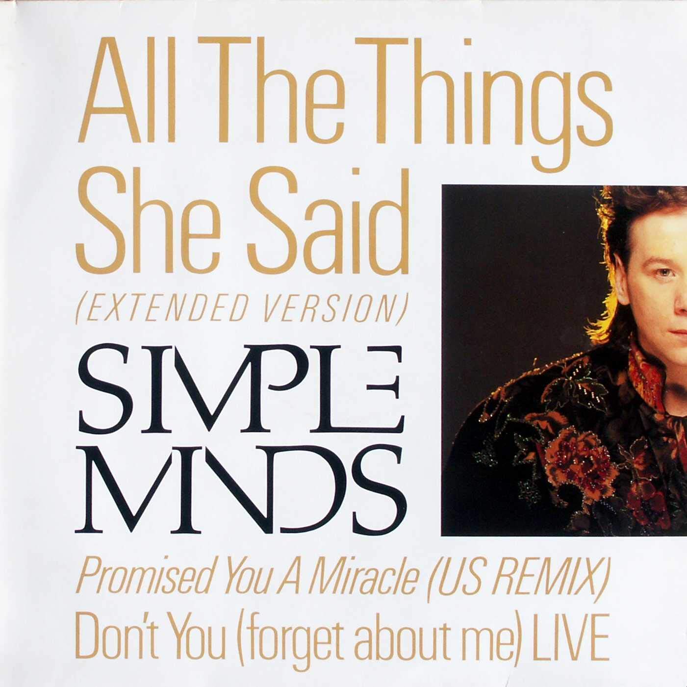 Simple Minds - All The Things She Said (Extended Version) B/w Don't You