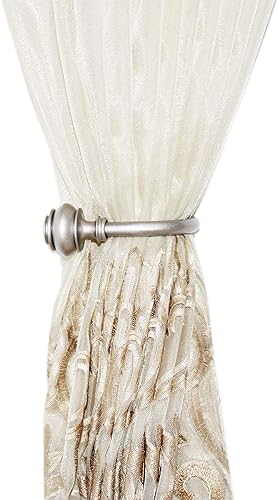 Miniatura 6 de Paquete de 2 ganchos de sujeción para cortina, gancho en forma de U, gancho para colgar en la pared, ganchos decorativos para cortinas de ventana,