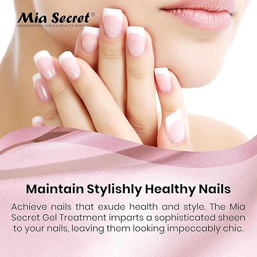 Miniatura 6 de Mia Secret Tratamiento de uñas de gel con vitamina E y calcio, 0.5 onzas líquidas, esmalte de uñas de gel con vitamina E y calcio, gel de reparación