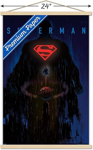 Miniatura 73 de Trends International DC Comics: Dark Artistic - Póster de pared de Superman, 34 pulgadas de largo x 22.4 W, versión premium sin marco