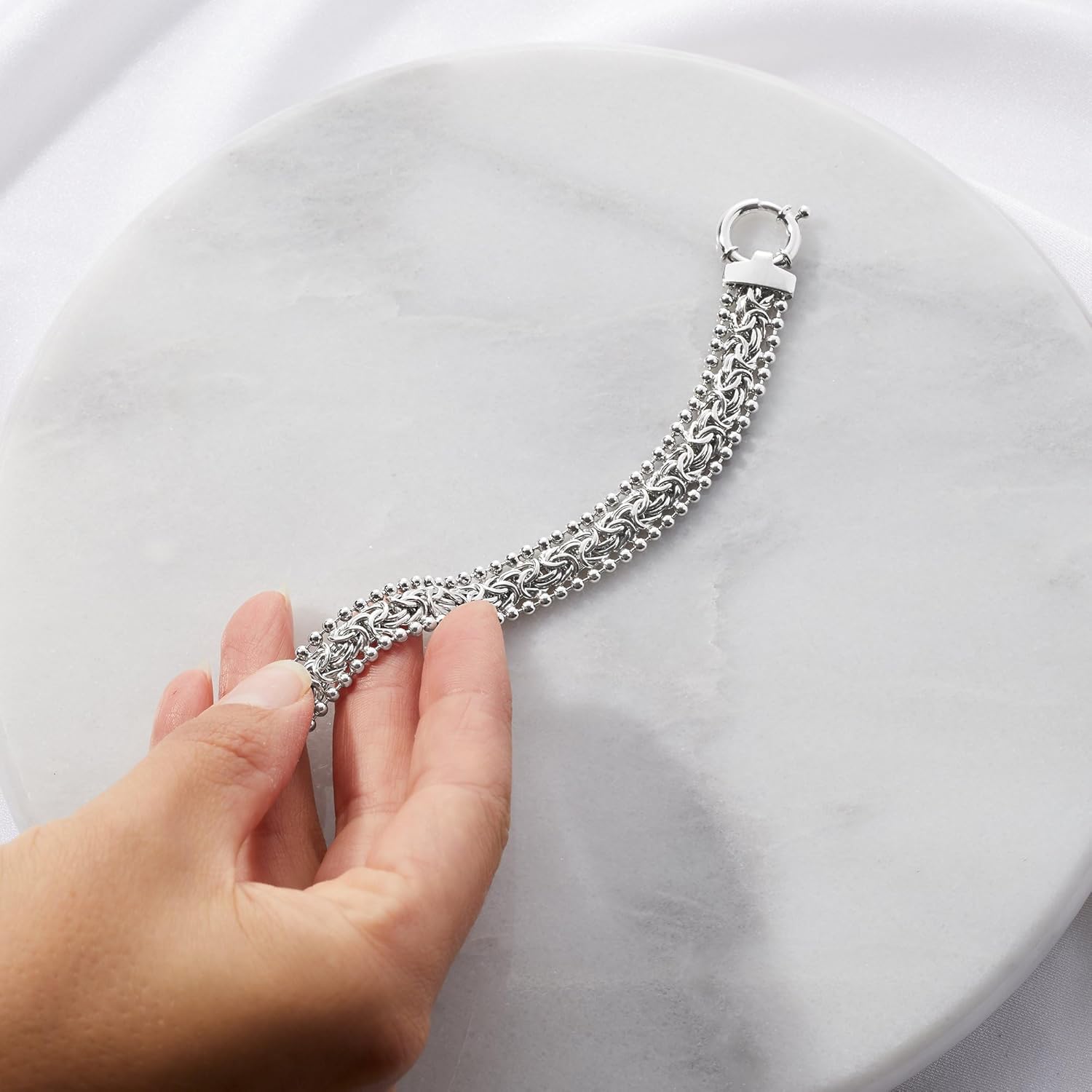 Ross-Simons Byzantine Beaded-Edge Bracelet - Image 3