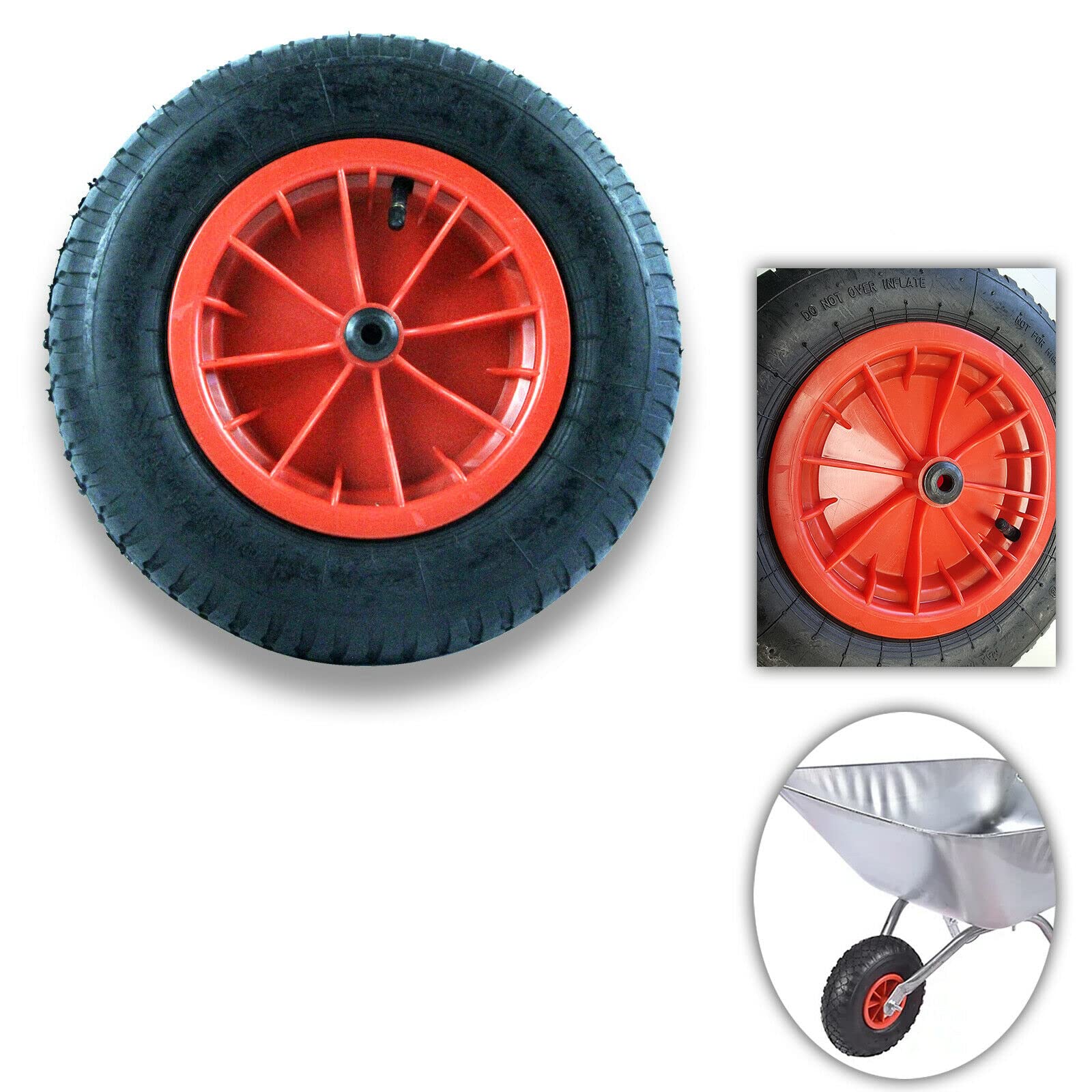 Rolson Tools 350Mm Pneumatic Wheel Barrow Wheel