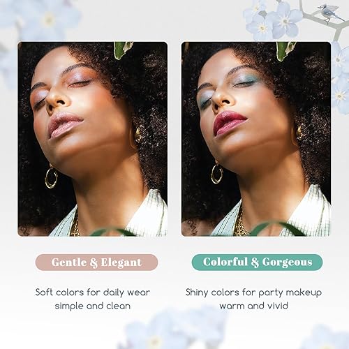 Miniatura 4 de Color Nymph Kits de maquillaje para principiantes para adolescentes con estuche de tren incluido, kit completo de maquillaje de paleta de sombras de