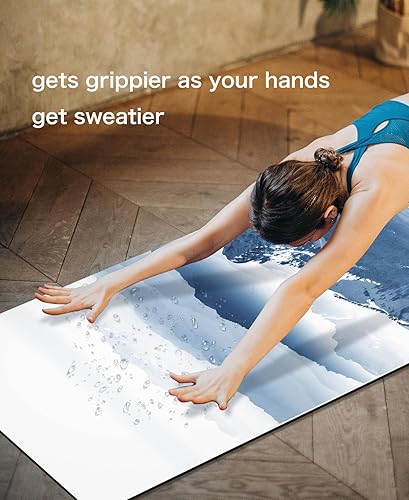 Miniatura 5 de Tapete de yoga antideslizante TPE para hombres y mujeres, tapete de entrenamiento grueso con correa de transporte, tapetes de fitness para