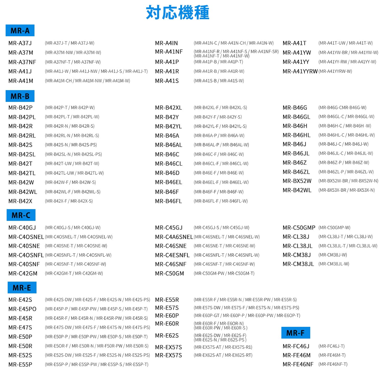 CHNPOFNT冷蔵庫水互換品フィルター,互換性三菱 MRPR-01FT、MR-A41YY、MR-WX60A、M20CM5526、M20KY6526 冷蔵庫。（7枚入） [並行輸入品] - 4
