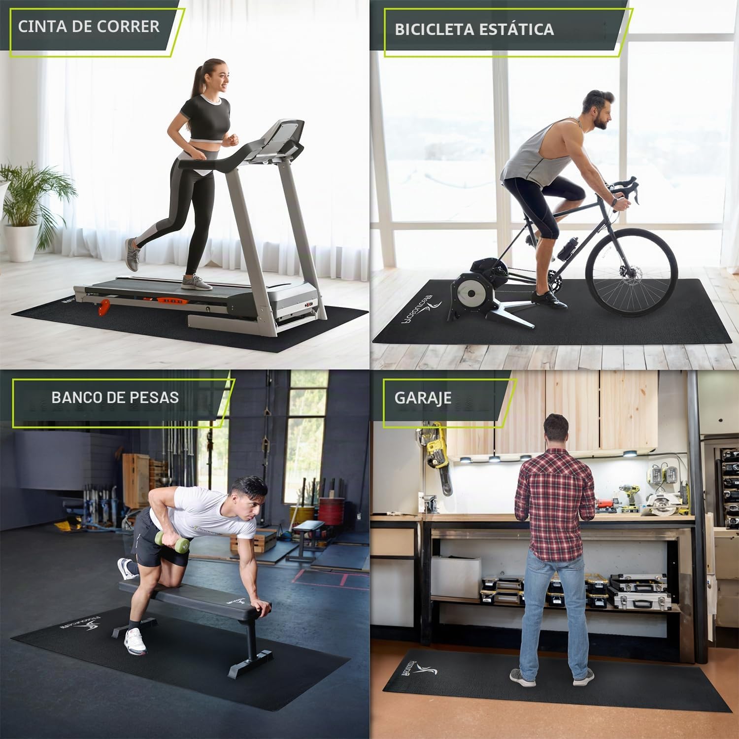 ProsourceFit Exercise Equipment & Treadmill Mat High Density PVC Floor Protector, 3 x 6.5-Feet