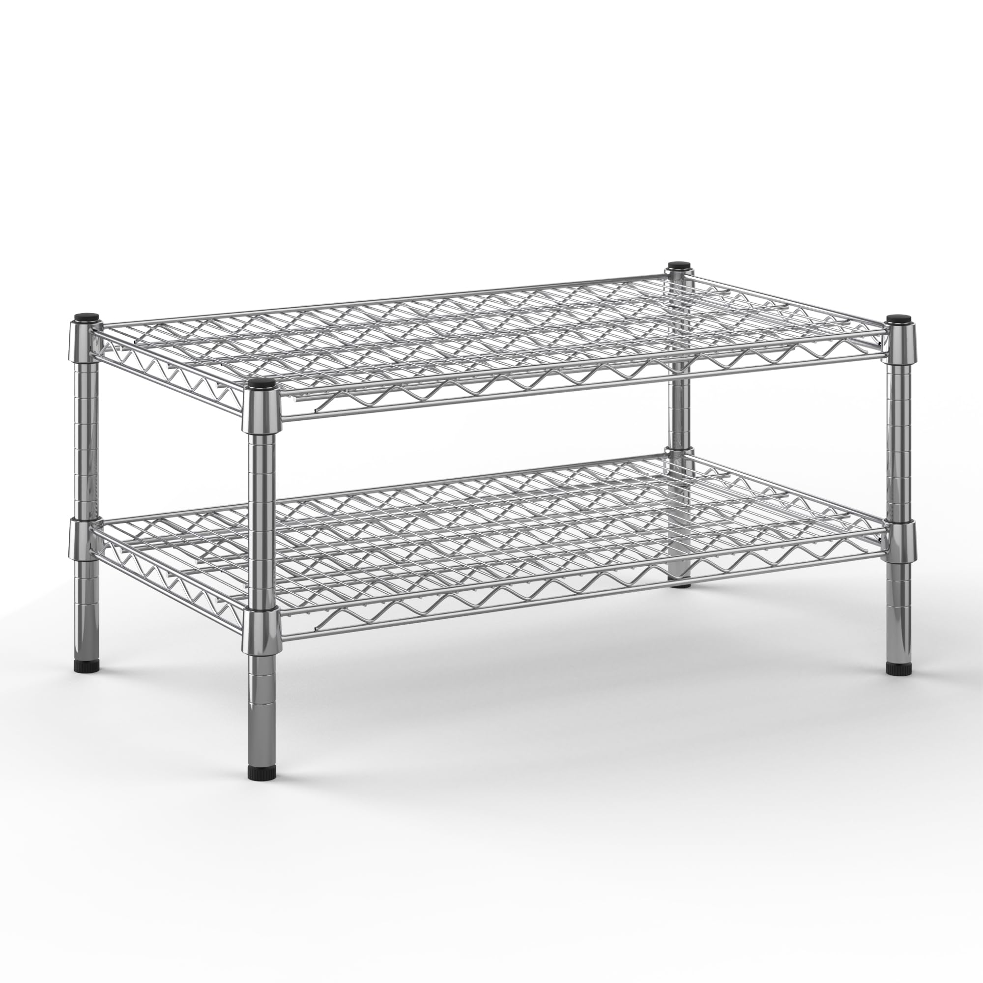 18" Deep x 30" Wide x 14" Height Wire Shelving Kit | 2-Tier | NSF Commercial Storage Rack Unit