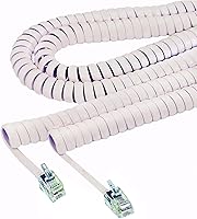 Vista 3 de Softalk 42215 Cable de bobina de teléfono de 25 pies Ash Landline Accesorio para teléfono