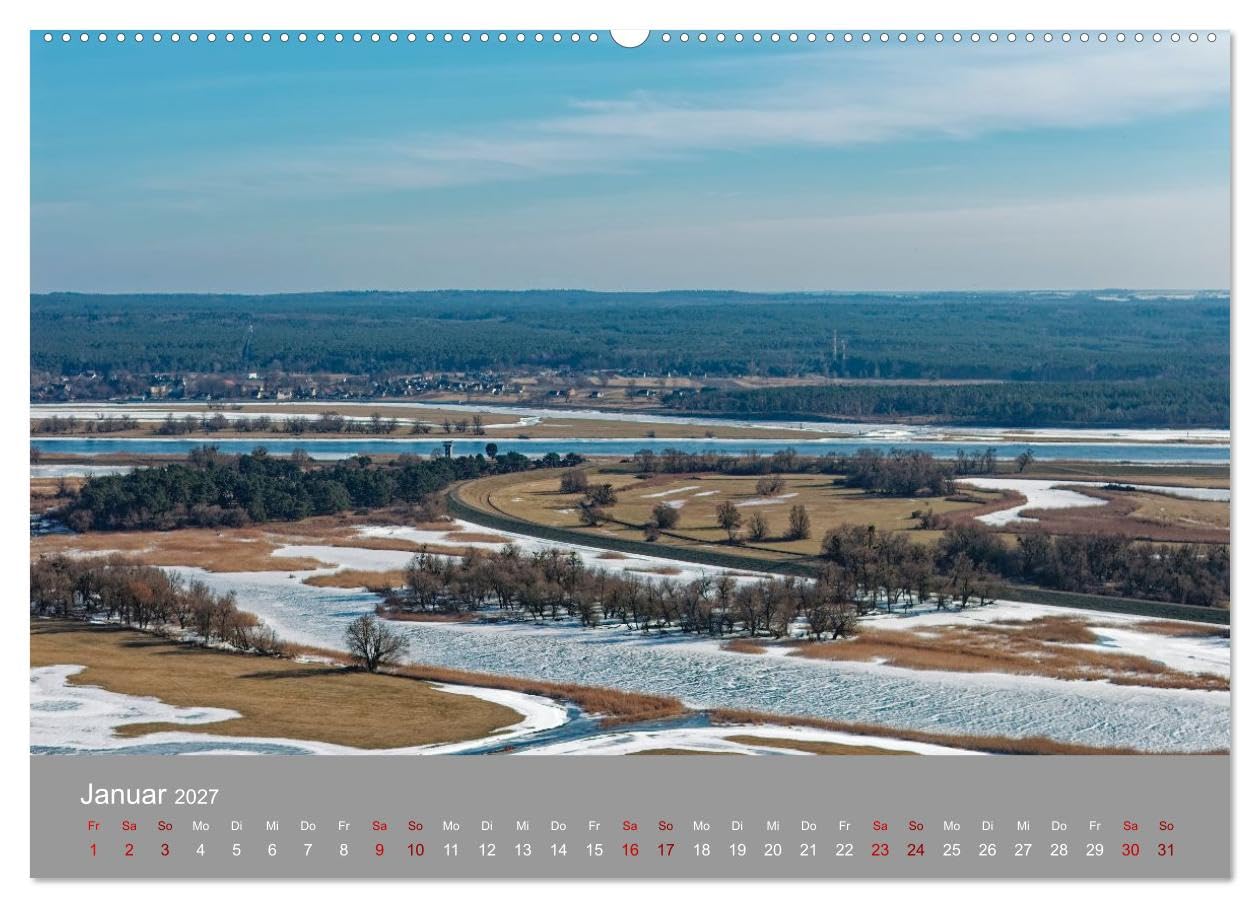 CALVENDO · Nationalpark Unteres Odertal (Kalender 2027) | DIN A2 Querformat · Wandkalender · Weite Landschaften und Übersichten im Odertal