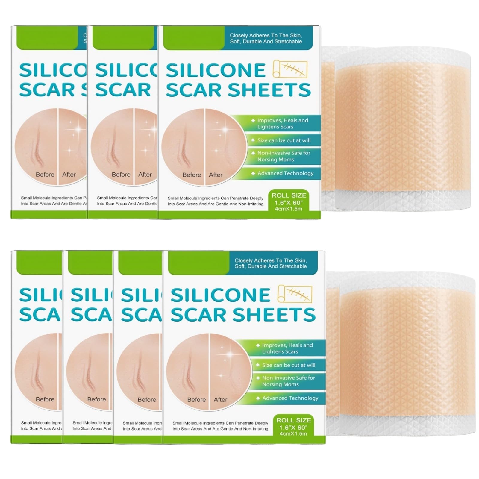 Pansement Silicone Cicatrice – Feuilles de Silicone Réutilisables